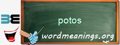 WordMeaning blackboard for potos